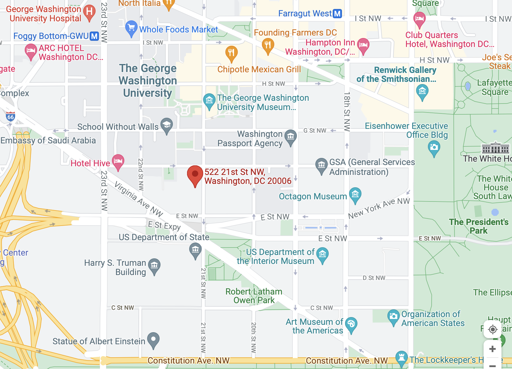 Map of address location