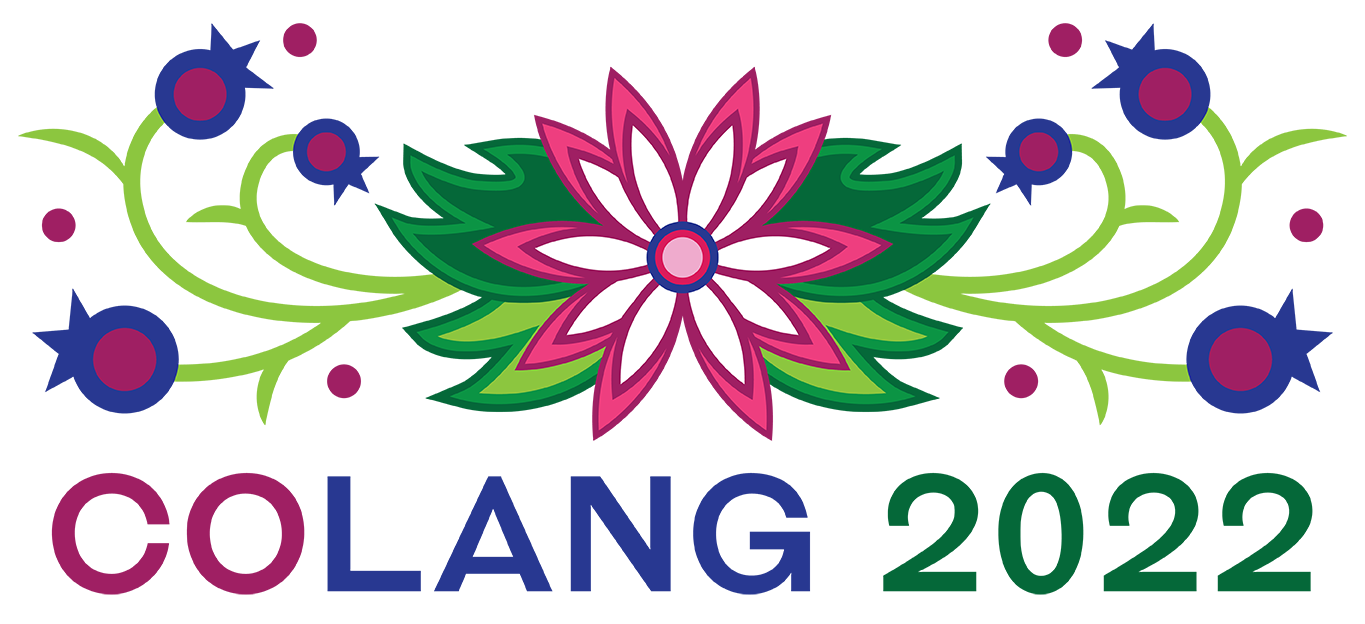 The banner for the CoLang 2022